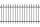 10 Meter Komplett-Set Aluminium-Zaun Chaussee -Höhe 100cm, anthrazit-