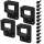 10 Meter Komplett-Set Aluminium-Zaun Chaussee -Höhe 120cm, schwarz-