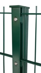 Komplettpaket Doppelstabmatte Profiversion plus 8/6/8 - 83cm Grün RAL6005 & feuerverzinkt 2,5m