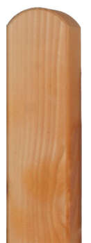 Holz-Pfosten aus Fichte Spitzkopf 150cm tabak
