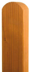 Holz-Pfosten aus Fichte Spitzkopf 150cm tabak