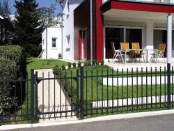 Einzeltor für Aluminium-Zaun Chaussee -Höhe 100cm, Breite 97cm, anthrazit-