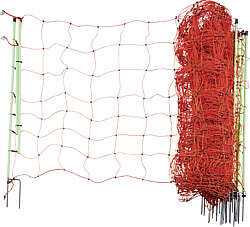 Elektrozaunnetz "plus/minus" 106 cm hoch mit Doppelspitze, 50 m