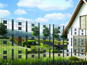 Ein Beispiel für modernen Zaunbau